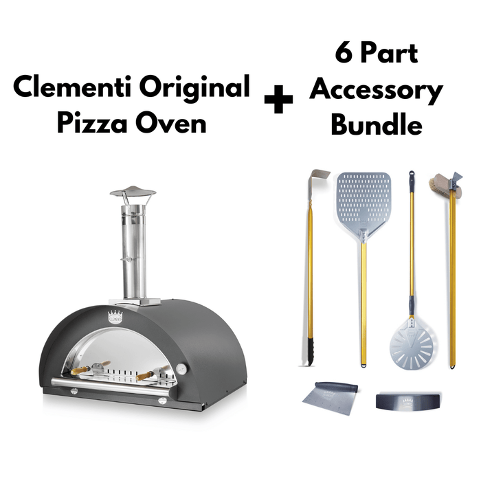 Clementi Original Pizza Oven + 6 Part Accessory Bundle