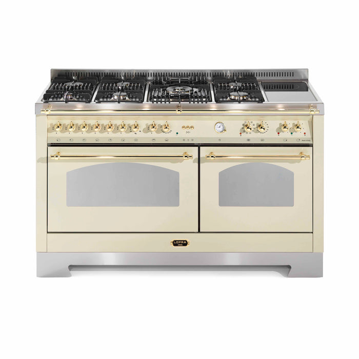 Lofra Dolcevita 150cm Mixed Burners Double Electric Oven Dual Fuel Range Cooker