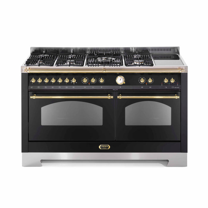 Lofra Dolcevita 150cm Mixed Burners Double Electric Oven Dual Fuel Range Cooker