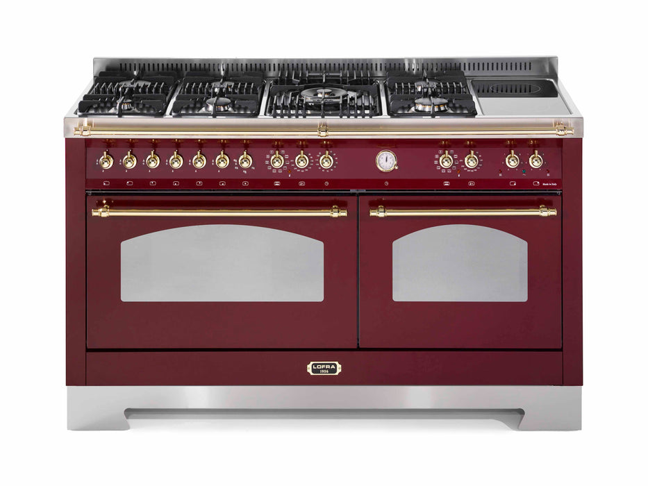 Lofra Dolcevita 150cm Mixed Burners Double Electric Oven Dual Fuel Range Cooker