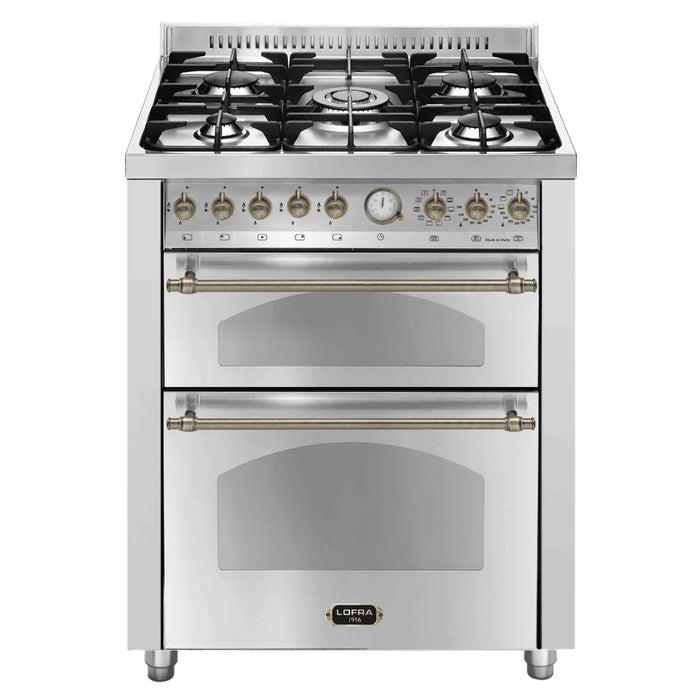 Lofra Dolcevita 70 cm Double Electric Oven Dual Fuel Range Cooker